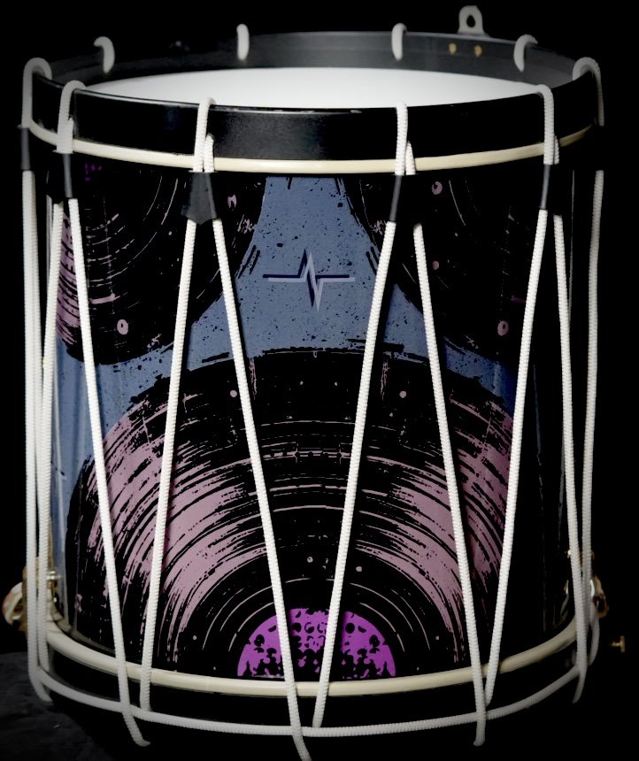 Independence Model rope tension snare drum by Loyal Drums for Pulse Percussion WGI