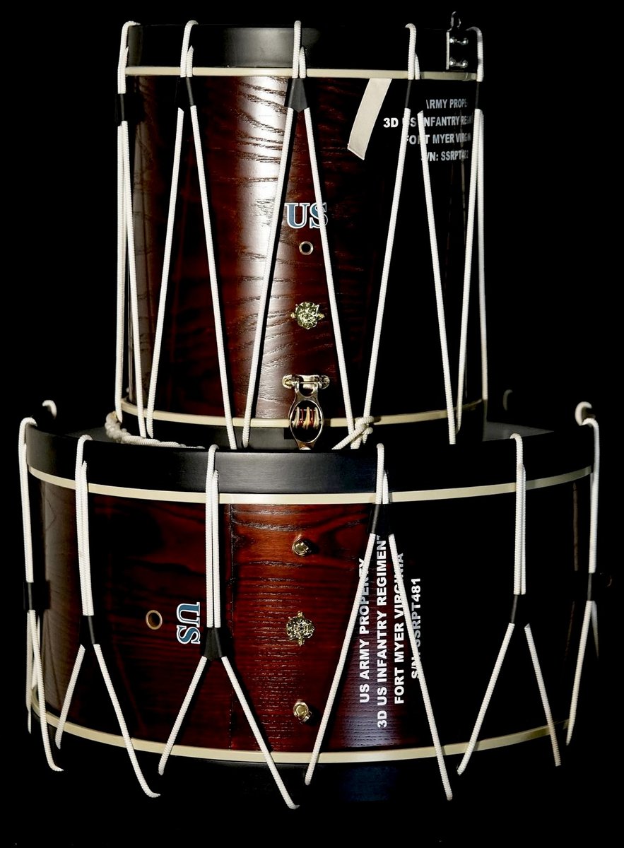 Independence Model rope tension snare and bass drum by Loyal Drums for Old Guard
