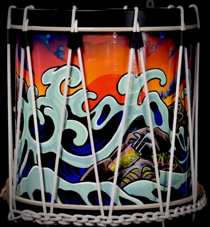 Scott Johnson Scojo's Independence Model rope tension snare drum by Loyal Drums