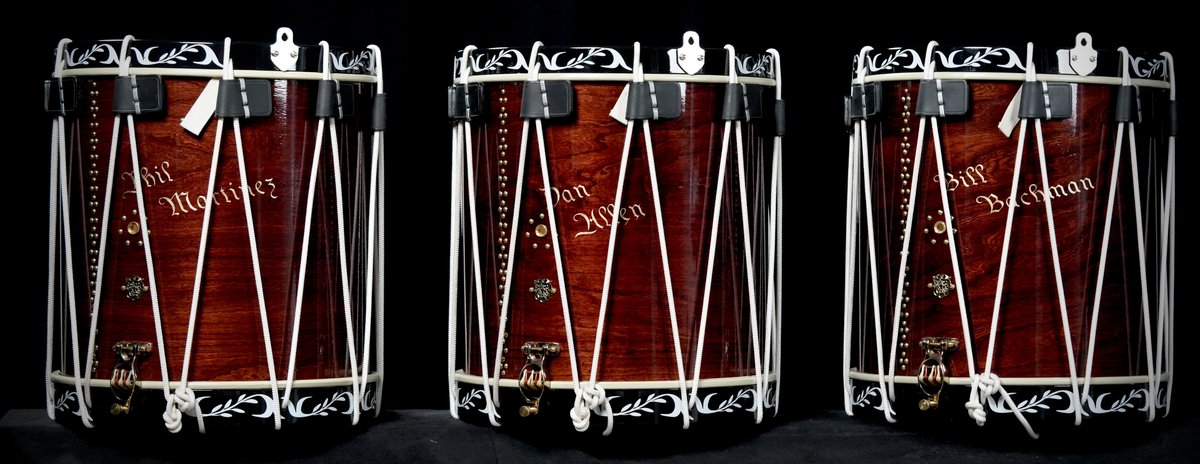 Independence Model custom rope tension snare drum by Loyal Drums. Bill Bachman, Dan Allen, Phil Martinez.