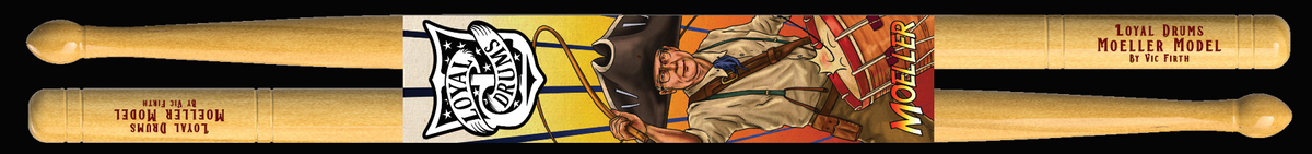 Gus Moeller Vic Firth Loyal Drums Rudimental Drumstick rope fife